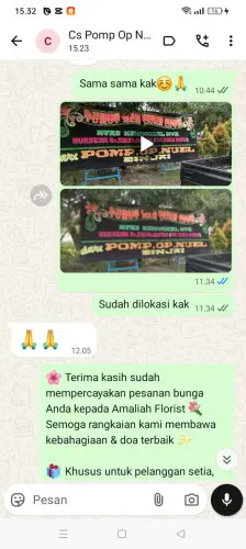 Testimonial Papan Bunga bungurmekar