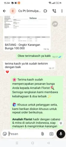 Testimonial Papan Bunga bungurmekar